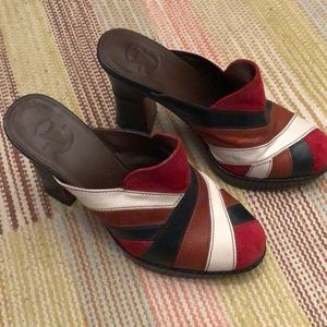 Frye Goldie Mule exc cond size 10 gorgeous!